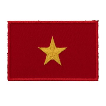 VIETNAM 越南 國旗 刺繡布章 刺繡徽章 熨斗袖標 布藝識別章 熱燙燙布貼 熱燙士氣章 熨燙背膠補丁 電繡布標"