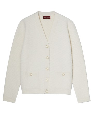 Cardigan in lana bouclé