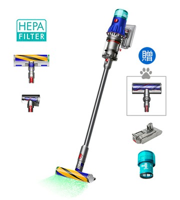 【官網限定送後置濾網】Dyson V12 Detect Slim™ Fluffy 輕量無線吸塵器 (雙主吸頭 雙電池組) 舊換新回饋現金