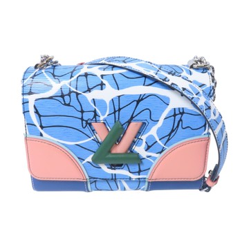 【二手名牌BRAND OFF】LOUIS VUITTON LV 路易威登【激安價】藍/粉紅/白色 EPI 水波紋 Twist 兩用包 M50967