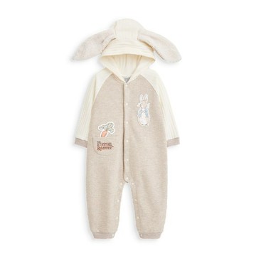 小萌兔造型連帽長袖兔裝