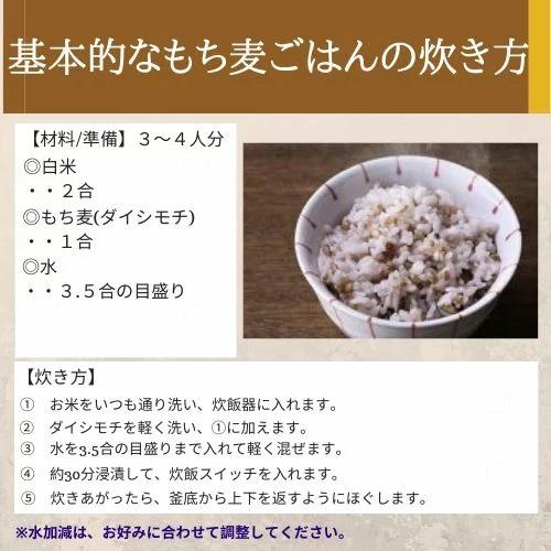 皮付き もち麦 ダイシモチ (950g×10袋) チャック付 岡山県産 送料無料