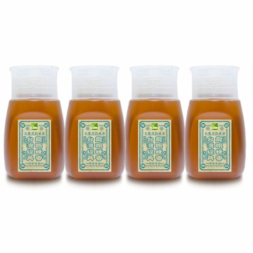 彩花蜜 台灣經典龍眼蜂蜜350g專利瓶(4入裝禮盒組)