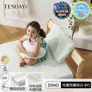 TENDAYS DINO兒童防蹣枕(5-8歲記憶枕) 兒童枕頭 人體工學枕