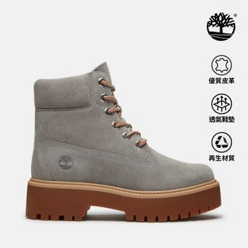 Timberland官方旗艦 女款水泥灰特別款Stone Street 厚底6吋靴|A5THXEJR