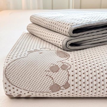 2025新款類5華夫格冰豆豆針織棉夏被蓋毯空調房毯子床蓋