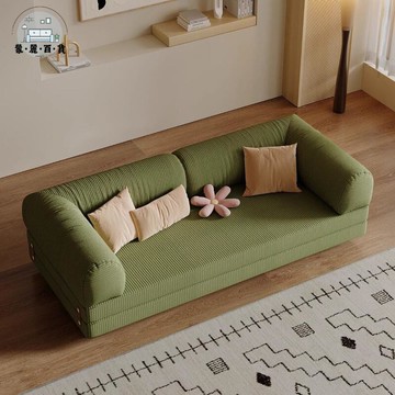 免運 公司貨 附發票 網紅折疊沙髮 簡約小戶型床公寓民宿直排沙髮2025新款複古客廳網紅可折疊沙髮工廠現貨直銷 全館九折 售後保障 店長新品推薦 5m116