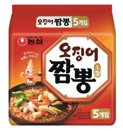 イカチャンポン　オジンオチャンポン(124g)5個韓国ラーメン 激辛ラーメン 韓国食品 韓国食材