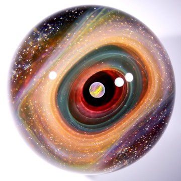 58mm 宇宙玻璃球擺設 no.M280