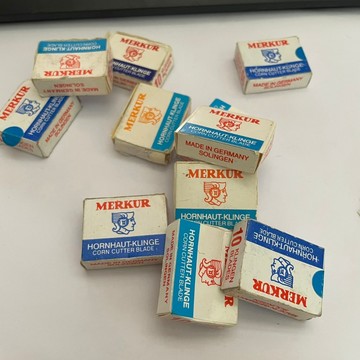 [沐沐屋]  \t 德國 Merkur 刮腳皮刀片10片/盒