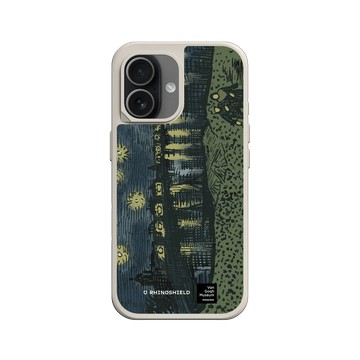 iPhone 17 SolidX 貝殼灰 - Van Gogh Museum - RHINOSHIELD 二創 - 隆河上的星夜