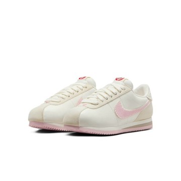 Nike Air Cortez 阿甘鞋  白粉 情人節限定 愛心 刺繡蘋果 HV6012161