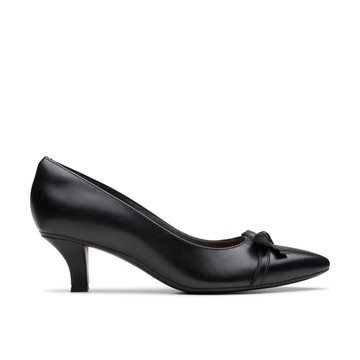 Clarks 都會女伶- Kepley Holly 女款甜心蝴蝶結尖頭高跟鞋(黑色) CLF80002D