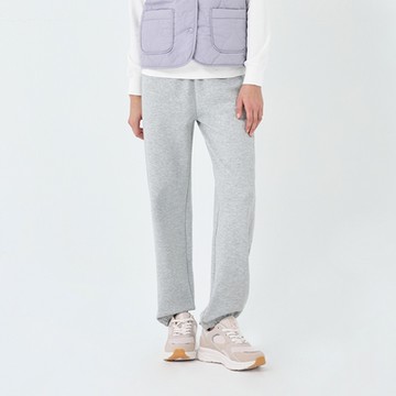 GIORDANO 女裝鬆緊腰抽繩束口褲 - 03 中花灰