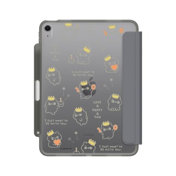 11 吋 iPad Air (M2) iPad Case 極致灰 - 爽爽貓 Song Song Meow by SECOND - 爽爽貓十歲了