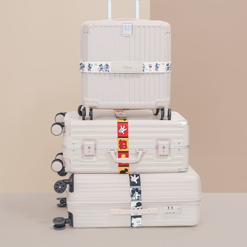 【ekax】Disney 迪士尼 正版授權 造型行李束帶｜行李箱束帶 綁帶 瑪麗貓 米奇米妮