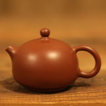 吳潔敏【半月壺】復古紫砂純手拉朱泥工夫茶壺茶具中式泡家用茶壺