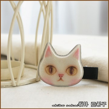 『坂井．亞希子』暗黑童話插畫風格動物造型髮夾