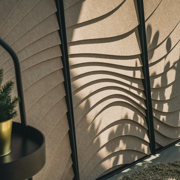 吸音藝術畫 - 流動水波系列 (沙岩色) (一套裝含三幅)