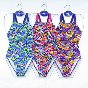 MIZUNO EXER SUITS N2MAB785- 女泳衣 連身中叉泳衣 耐久 練習型【iSport愛運動】