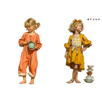【4 月新品 2】08-122-0125 人物貼紙 田園女孩