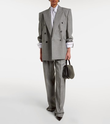 Savette Symmetry Pochette leather-trimmed tote bag