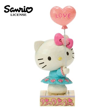 【正版授權】Enesco 凱蒂貓 手拿愛心氣球 塑像 公仔 精品雕塑 Hello Kitty 三麗鷗 SANRIO - 484874