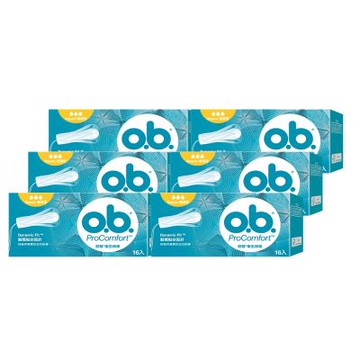 歐碧 衛生棉條普通型16條x6入