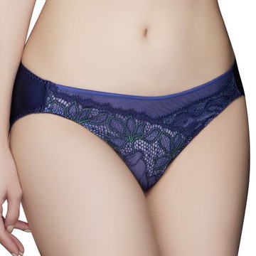 【Swear 思薇爾】星燦女爵系列M-XL蕾絲低腰三角女內褲(普魯士藍)