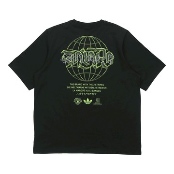 adidas originals Back Graffiti Printing Short Sleeve Black