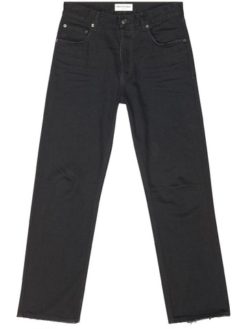Balenciaga - mid-rise straight-leg jeans - women - Cotton - 25 - Black