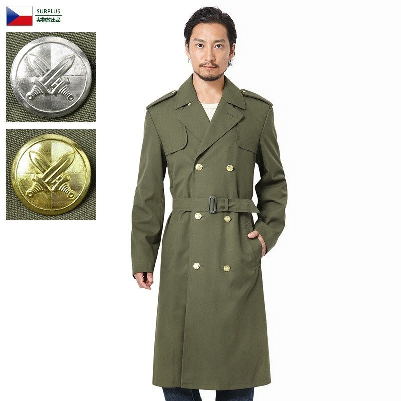 実物 新品 チェコ軍 トレンチコート メンズ ミリタリーコート ジャケット アウター ロングコート タイト フォーマル 軍服 放出品 クーポン対象外 I 通販 Lineポイント最大0 5 Get Lineショッピング