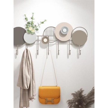 創意玄關掛鉤進門掛衣鉤墻上壁掛掛衣架免打孔入戶門口衣帽架掛包