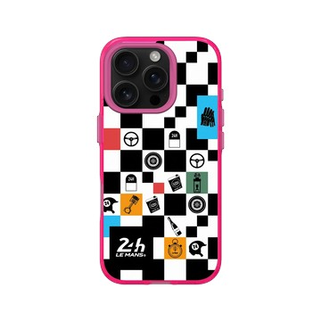 iPhone 16 Pro Clear 粉漾桃 - 24 Hours of Le Mans - 24H - Checkerboard