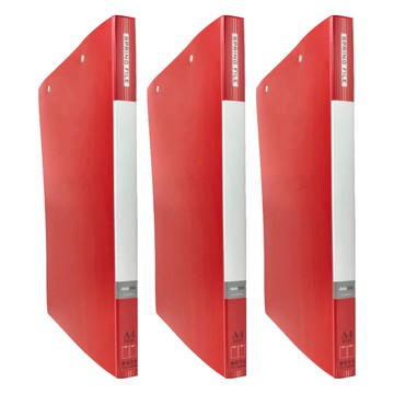 珠友文化 PP彈簧夾 雙上 DL-0610  3本  紅色