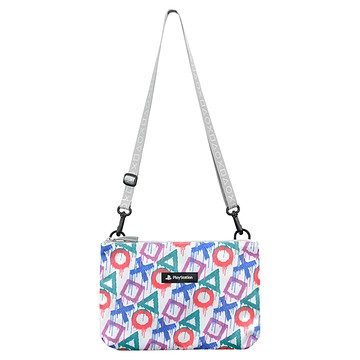 PlayStation 噴塗藝術隨身斜背包  白色  不適用