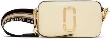 Marc Jacobs 米色 & 黑色 The Snapshot 单肩包