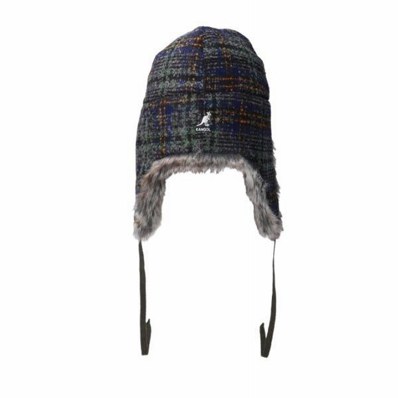 KANGOL ヒョウ柄フライトキャップ Lサイズ KANGOL WOOL USHANKA M〜XLサイズ 大きいサイズ ウール