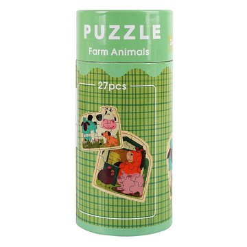 TOPBRIGHT 特寶兒 農場動物拼圖遊戲組 27片  1組