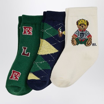 Set of three Polo Bear socks