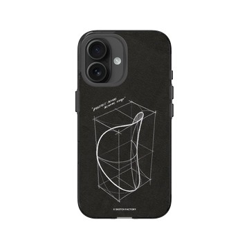 iPhone 16 Clear (相機按鈕) 酷墨灰 - Sketch Factory - 經典洋芋片