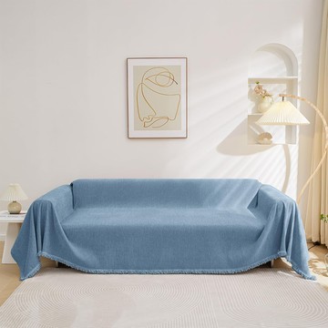 防水防貓抓沙發布 - 湖水藍 100%聚酯纖維  180 x 90cm  1個