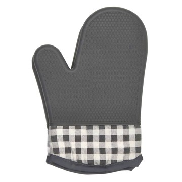 unopan 屋諾 矽膠隔熱手套 1雙  棉+滌綸+矽膠  耐熱300℃  防滑  灰色