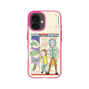 iPhone 16 Clear 粉漾桃 - 瑞克和莫蒂 Rick and Morty - 瑞克和莫蒂-最堅強的船員