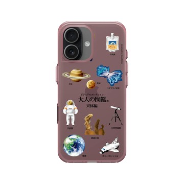 iPhone 17 Clear (相機按鈕) 晶醺玫 - 大人の図鑑 - 宇宙編