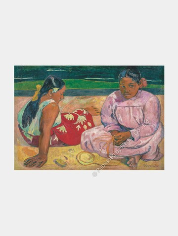沙灘上的大溪地女人/高更/奧賽博物館/1000片/Clementoni