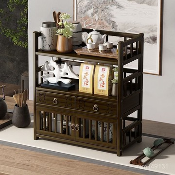 臺灣出貨🔥 博古架 茶壺架 茶具置物架 木杯架 展示架 桌麵博古架小型茶桌上杯架收納置物架茶葉架子茶邊櫃茶杯具擺放架