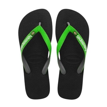 榮榮鞋坊 Havaianas 哈瓦仕【現貨不用等 正品正貨】男女拖鞋 黑綠巴西 人字拖 夾腳拖 4123206-8075