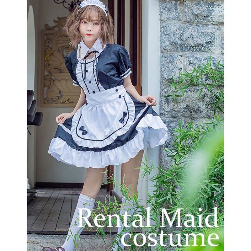 正規品スーパーSALE×店内全品キャンペーン ♡ にじさんじ 緑仙 リューシェン メイド服 コスプレ 衣装