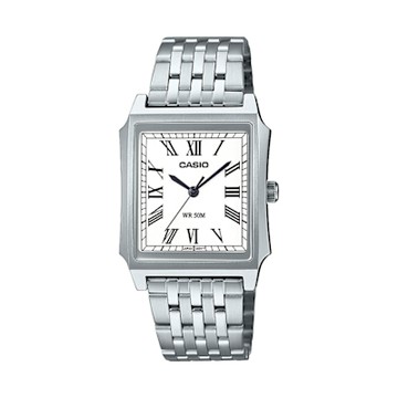 CASIO卡西歐 數位/指針 古典時尚方形 羅馬數字時刻 MTP-B190D-7B_31.5mm